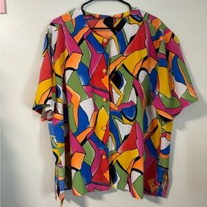 VINTAGE COLOUR BLOCK TOP